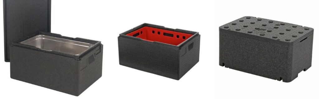 Isolierboxen für den Transport von Lebensmitteln